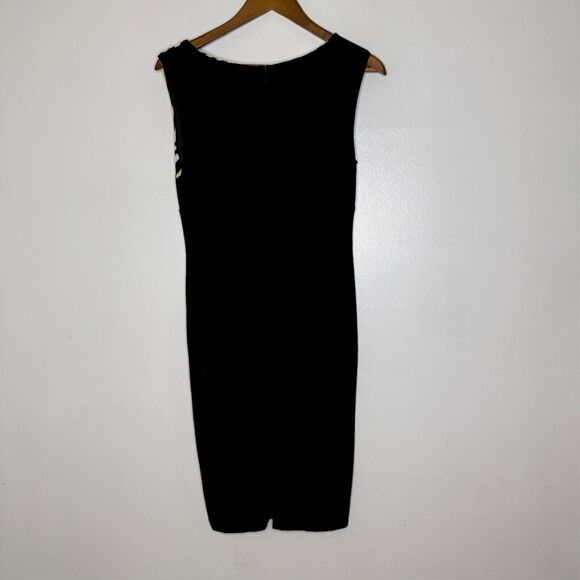 Cache 6 Black White Zebra Print Bodycon Dress Elegant Cocktail Party Chic NEW - Picture 5 of 7